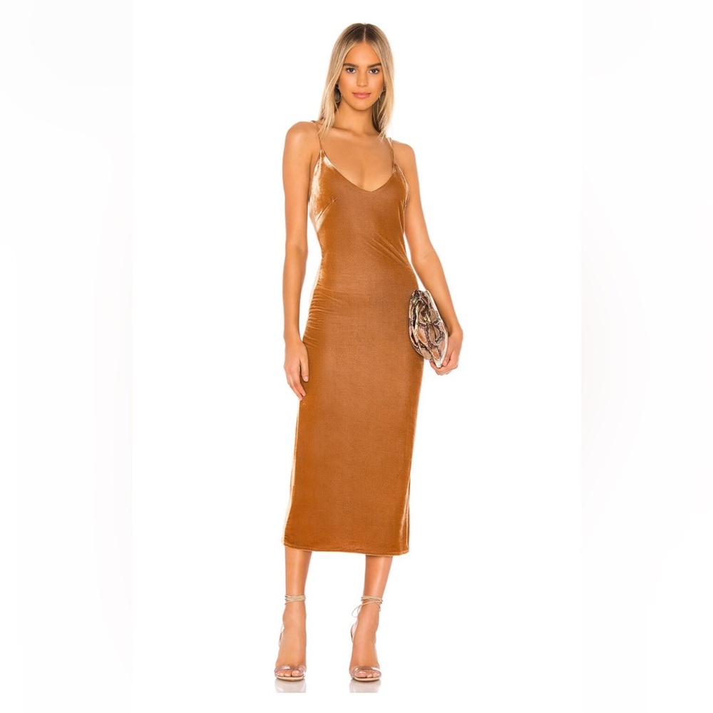 Amuse Society Veronica Tank Dress in Amaretto Small